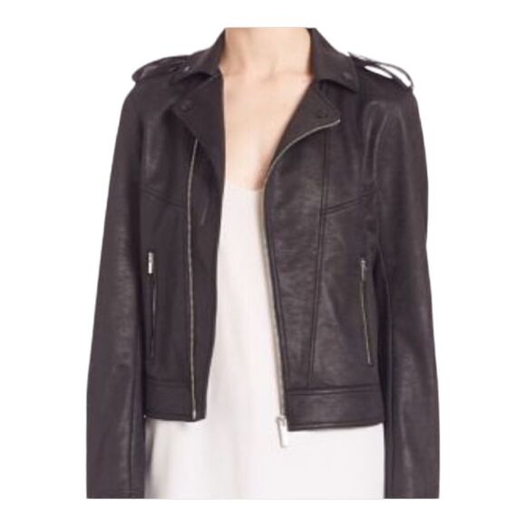 The Kooples Sport Faux Moto Jacket - Picture 1 of 10